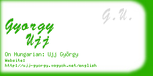 gyorgy ujj business card