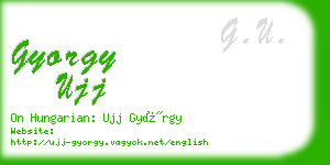 gyorgy ujj business card